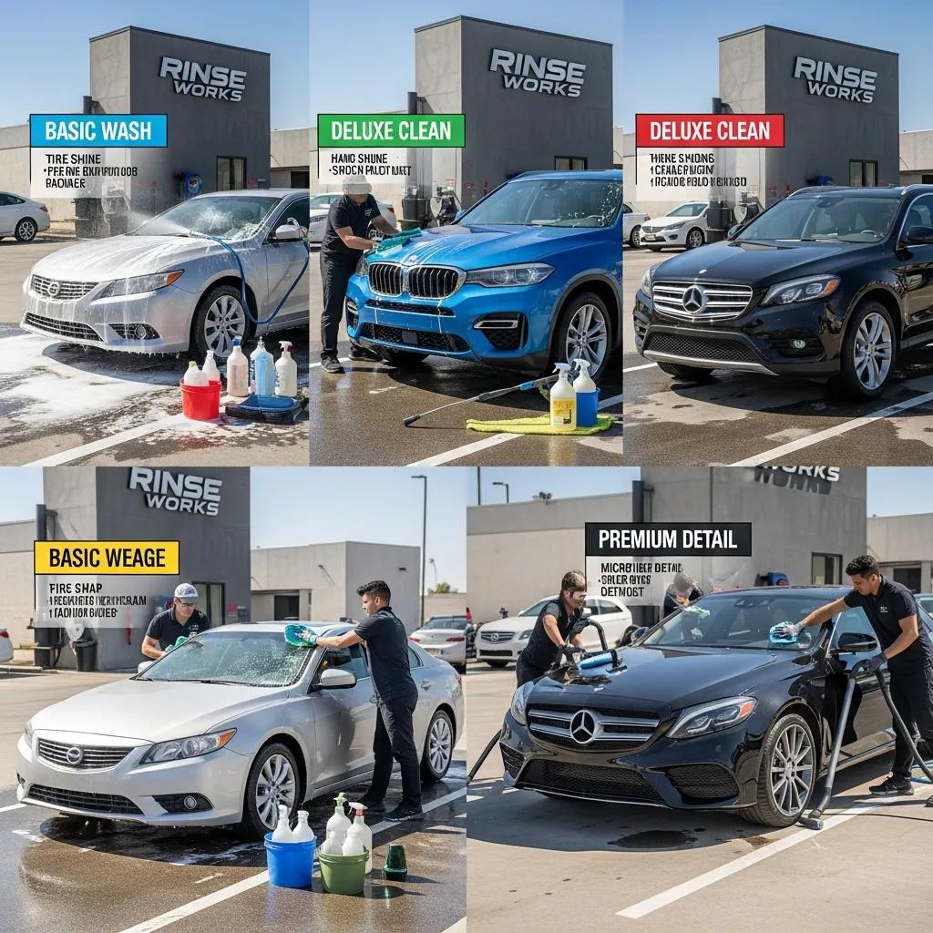 Customer watching a technician complete a mobile valeting session in their driveway